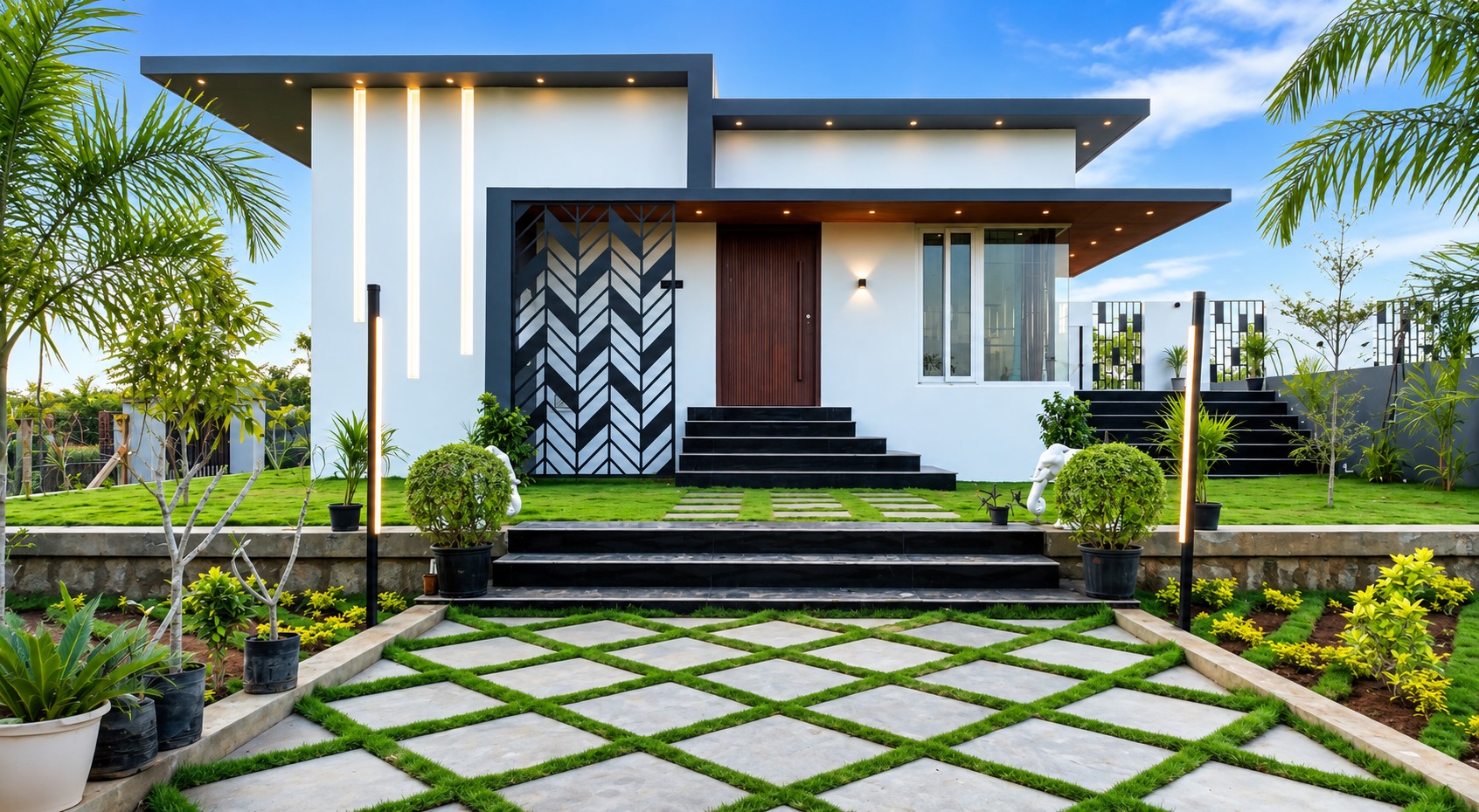 Modern family residence