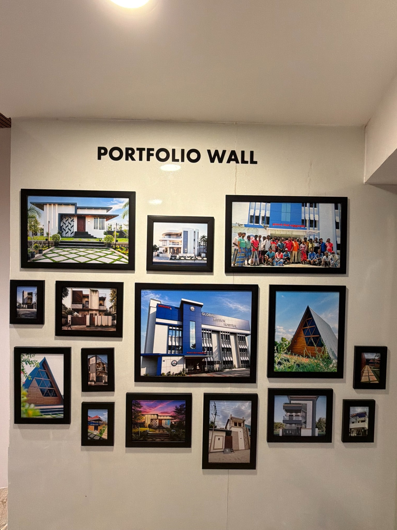 Portfolio wall